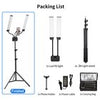 45W Dimmable Double Arm LED Light Tripod Stand Kit Video Studio Phone Holder