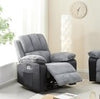 ELECTRIC RECLINER ARMCHAIR 8 POINT HEATED FABRIC MASSAGE RECLINER CHAIR SOFA