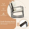 Wicker Patio Furniture Set 3-Piece Rocking Bistro Set Porch Chair Set