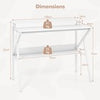 Space Saving Computer Desk Home Office Desk-White