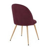 Dusk Iris Berry Velvet & Natural Set of 2 Dining Chairs RRP £125