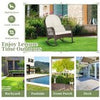 Outdoor Wicker Sturdy Rocking Chair Patio Rattan Rocker Garden Furniture