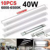 10X 120cm LED Strip Lights Batten Tube Light Office Shop Garage Ceiling Lamp 4FT