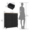 Chest of Drawers Fabric 8 Drawer Storage Dresser for Bedroom Living Room Hallway