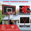 Outdoor 7.5-10 FT Height Adjustable Basketball Goal System with Wheels