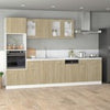 Kitchen Cabinet Home Storage Shelf Organiser Cupboard Engineered Wood vidaXL
