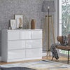 120CM High Gloss Chest of 6 7 8Drawers Tall Wide Bedside Table Cabinet Furniture