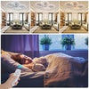 LED Ceiling Light Lamp Geometric Chandelier Lights Fixture White Dimmable Modern