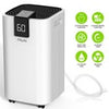 20L Dehumidifier Air Purifier with Humidistat LCD Display for Home Laundry White