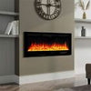 50inch Electric Fire Wall Mounted/Recessed Electric Fireplace Crystal & Log Set