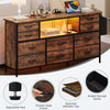 TV Stand Cabinet Entertainment Unit w/RGB Light for Living Room 55 - 65 inch TVs