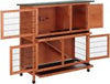 DOUBLE DECKER RABBIT GUINEA HUTCH HUTCHES WITH LEGS 2 TIER BB-41-DDL-NT