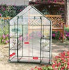 New Walk In Greenhouse PVC Plastic Garden Grow Green House with 4 Shelves