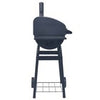 Charcoal BBQ Grill Smoker with Bottom Shelf Black Backyard Cookers