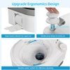 Large 24L Portable Toilet Flushing Chemical Potty Camping Caravan Easy Clear UK