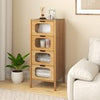 Bamboo Storage Cabinet 4-Drawer Dresser-Natural