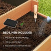 3 Tier Wooden Garden Planters with Trellis for Vine Climbing Plants
