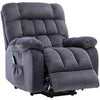 Electric Power Lift Riser Recliner Chair Sofa W/ Massage and Heat Armchair Grey