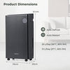 25L/D Dehumidifier for Basement with 4 Modes & 3-Color Indicator-Black