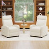 Modern Reclining Chair Recliner Chair-White