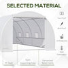 6 x 3 x 2 m Polytunnel Greenhouse Pollytunnel Tent w/ Metal Frame White