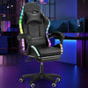 RGB LED Gaming Chair Racing Chair Office Computer PC Recliner with Music Speaker