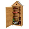 Outdoor Storage Shed Wooden Garden Tool Utility Cabinet Waterproof Asphalt Roof