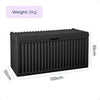Garden Storage Box Plastic Outdoor Lock Lid Large 336L Patio Container Wheels