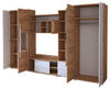Livingroom furniture set LAUR TV stand wall unit Gold oak +White FREE DELIVERY