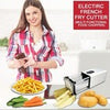 Electric French Fry Cutter Automatic Potato Cutter Machine Stainless w/2 Blades