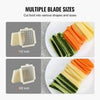 Electric French Fry Cutter Automatic Potato Cutter Machine Stainless w/2 Blades
