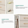 Chest of Drawers 8 Drawer Storage Dresser Organizer Unit for Bedroom Living Room