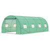 Walk in Polytunnel Garden Greenhouse Window Door Outdoor Plant Flower 6 x 3M