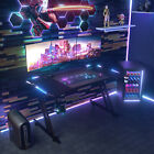 140 x 60cm Gaming Desk LED RGB Computer Table Workstations