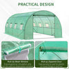 Walk in Polytunnel Garden Greenhouse Window Door Outdoor Plant Flower 6 x 3M