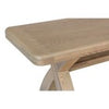 Large Smoked Oak Dining Bench with Cross Leg FOL101850