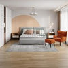 Velvet Armchair with Footstool Wing Back Chair Lounge Sofa Accent Seat