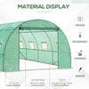 Walk in Polytunnel Garden Greenhouse Window Door Outdoor Plant Flower 6 x 3M