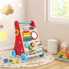 Baby Push and Pull Learning Activity Walker with Handle-Multicolor