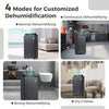 25L/D Dehumidifier for Basement with 4 Modes & 3-Color Indicator-Black