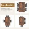 5 Pcs Dining Table Set Industrial-Style Kitchen Table & 4 Chairs-Coffee