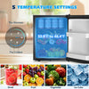 40Liter/48Cans Mini Beer Fridge Under Counter Drinks Wine Cooler Removable Shelf