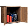 Outdoor Garden Wooden Storage Shed-Brown