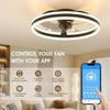 40cm Ceiling Fan with Light and Remote 6 Speeds Dimmable Quiet Ceiling Fan Light
