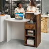 Reception Desk Front Counter Desk 120x70x100cm-White