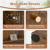 3-Tier Bookshelf 4-Cube Bookcase Wooden Display Shelf-Coffee