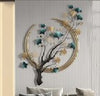 Ginkgo Metal Wall Art Wall Picture Handmade Decoration Living Room 3D Luxury