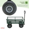 NEW Heavy Duty Metal Green Garden Cart Barrow Utility Trolley - Garden - Home