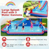Giant Water Slide Park 5-In-1 Inflatable Jumping House w/Dual Slides