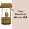 Wishing Well Garden Planter Wooden Large Outdoor Decor Flowers Plant Pot 125cm